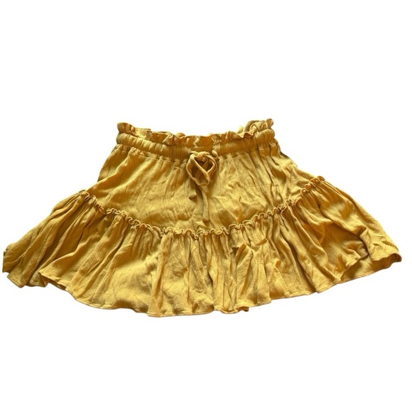Yellow Ruffled Skirt - Picture 1 of 3